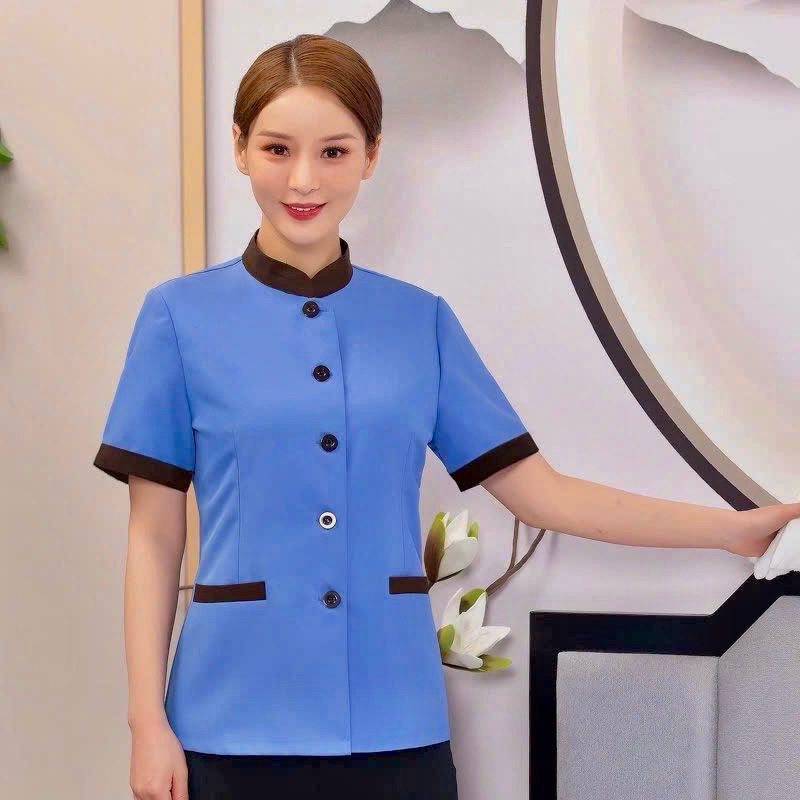 Bộ Quần Áo Đồng Phục Cho Nhân Viên Vệ Sinh/ Tạp Vụ Công Nghiệp, Văn Phòng, Siêu Thị, Phòng Khám