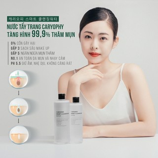 (Hàng Công TY) Nước Tẩy Trang Caryophy Smart Cleansing Water Cho Da Dầu Mụn Nhạy Cảm 500ml Duduhouse