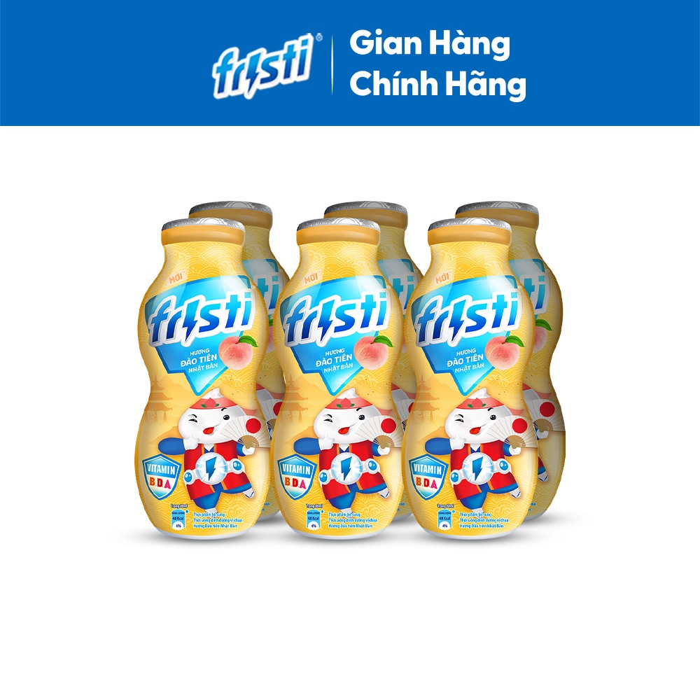Ảnh Thùng sữa chua uống Fristi hương đào 48x80ml 2