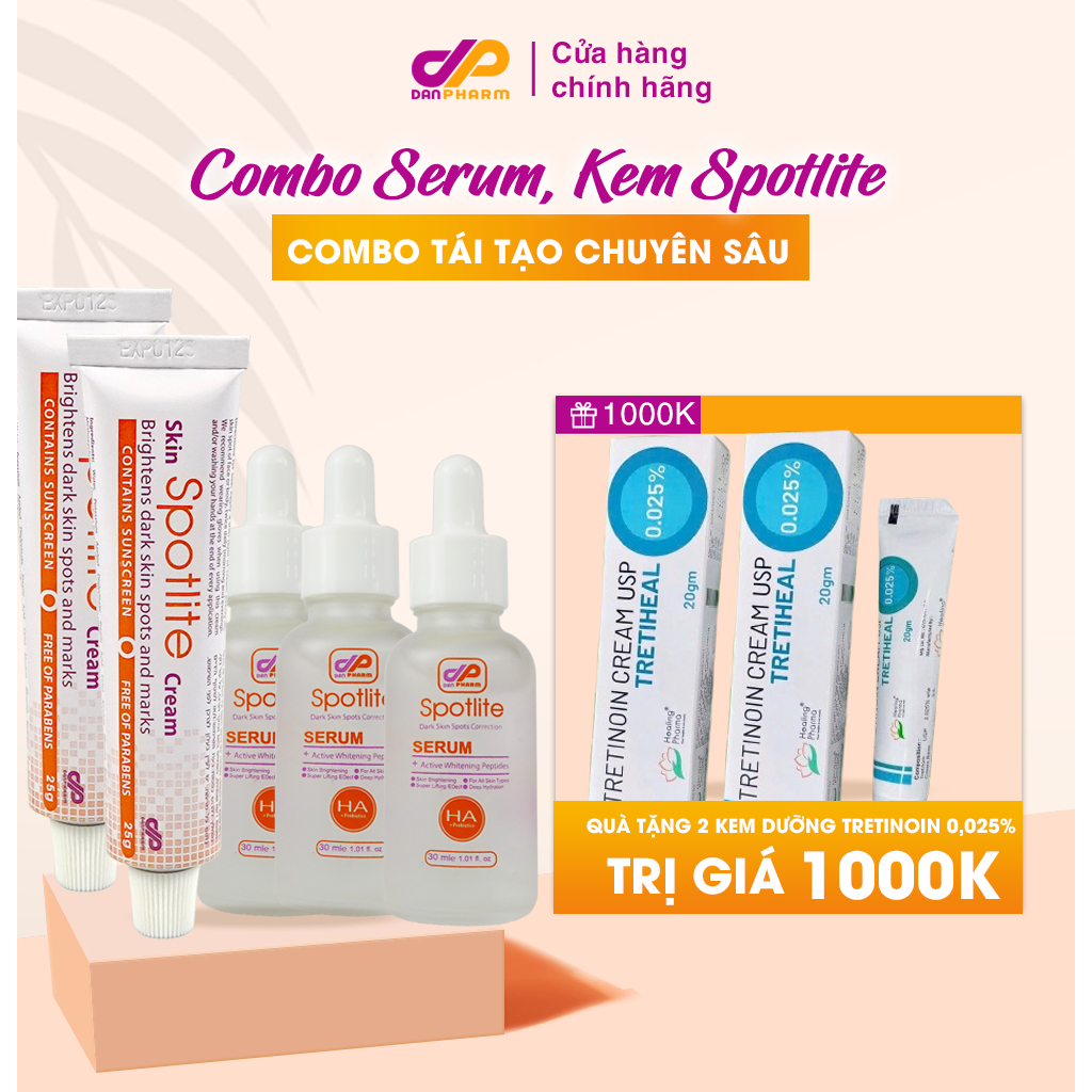 Ảnh Combo Kem Và Serum Spotlite "Tái Tạo Chuyên Sâu" - Phục Hồi, Dưỡng Sáng Và Giúp Mờ Nám Tàn Nhang 1