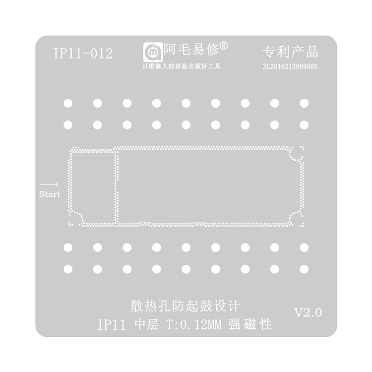 [DCSC] Vỉ chân viền IP X đến 15 Pro Max hãng Amaoe
