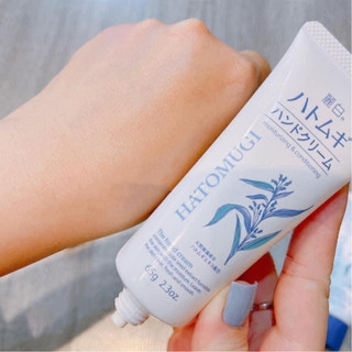 Kem Dưỡng Tay Hatomugi Cấp Ẩm Mềm Mịn Reihaku Hatomugi Hand Cream 65g