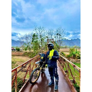 Bộ quần áo mưa Pole Racing 2 lớp xuất Hàn Quốc