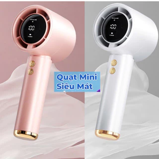 Quạt M2 5000mAh di động có thể sạc gió mạnh 100 tốc độ turbo phản lực màn hình hiển thị pin