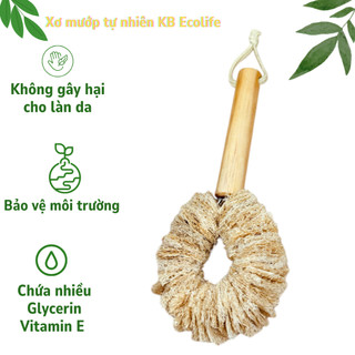 Cây Bùi Nhùi Cọ Rửa Đa Năng Bằng Xơ Mướp Tự Nhiên KB Ecolife  Làm Sạch Không Gây Trầy Xước
