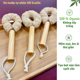Cây Bùi Nhùi Cọ Rửa Đa Năng Bằng Xơ Mướp Tự Nhiên KB Ecolife  Làm Sạch Không Gây Trầy Xước
