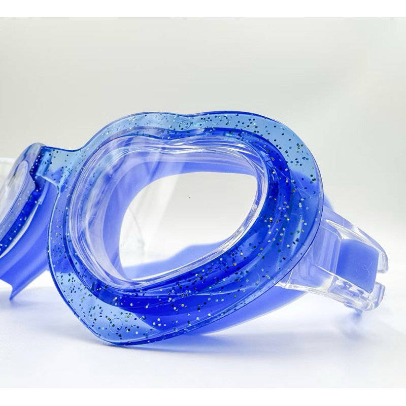Kính Bơi Trẻ Em Trái Tim Chống Sương Mù, Gọng Silicone Mềm Cho Bé 5-10 Tuổi