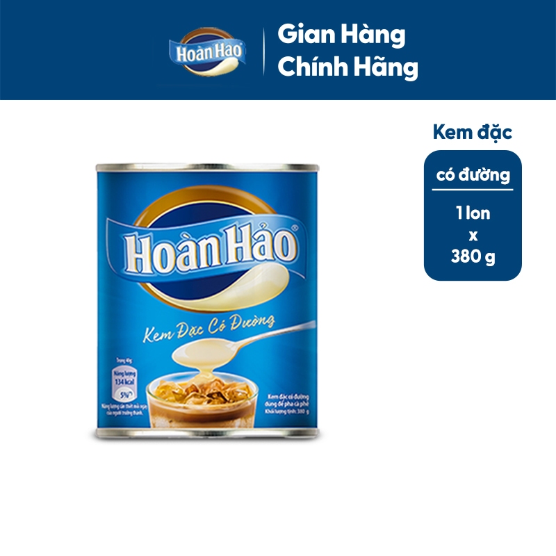 Ảnh Kem đặc có đường Hoàn Hảo lon 380gr 1