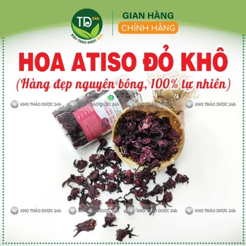 Hoa Atiso đỏ đẹp nguyên bông (Hoa bụp giấm/Hoa Hibiscus), nguyên liệu pha trà, chưng yến, làm siro I Kho Thảo Dược 24h