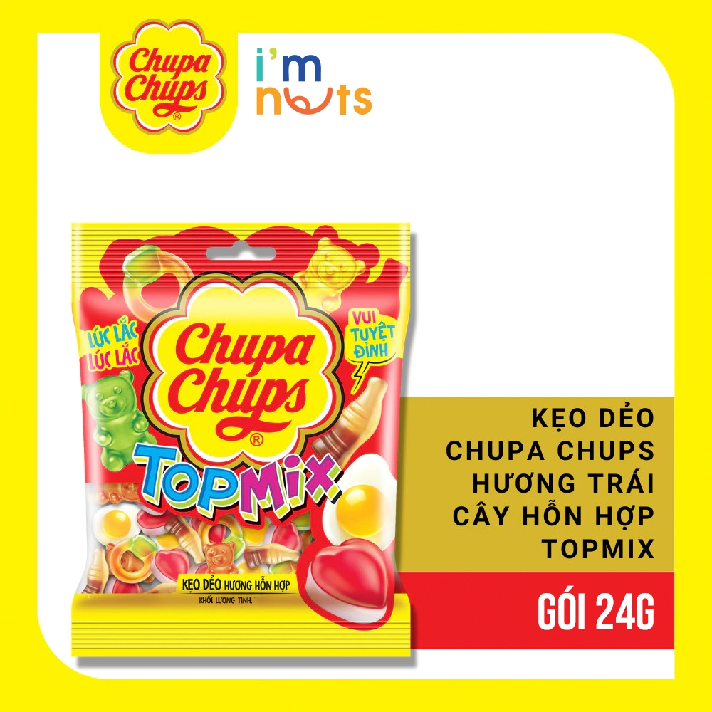 Combo 10 gói Kẹo dẻo Chupa Chups 24g đủ vị Alpenliebe cựu dễ thương
