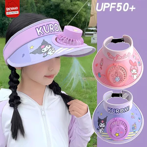 Mũ Đi Nắng Cho Bé Có Quạt Mát, Nón Chống Nắng Trẻ Em In Hoạt Hình
