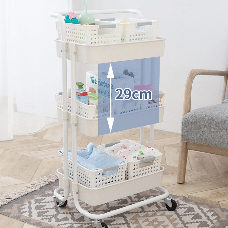 Xe đẩy Sắt rổ Thép lưới 3 tầng, kệ Spa 3 Tầng có bánh xe hàng cao cấp