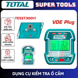 ĐỒ NGHỀ TOTAL Dụng Cụ Kiểm Tra Ổ Cắm TESST30011