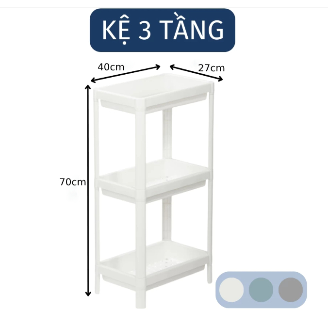 Kệ TOKYO PLUS đa năng 2/3/4 tầng INOCHI - Kệ đựng mỹ phẩm, kệ sách, kệ nhựa tự lắp ráp tiện dụng