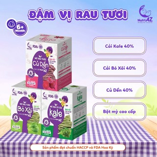 Mì Ăn Dặm Rau Củ Cao Cấp NutriAZ Cho Bé Ăn Dặm Từ 6 Tháng Bổ Sung Vitamin, Canxi Và Chất Xơ