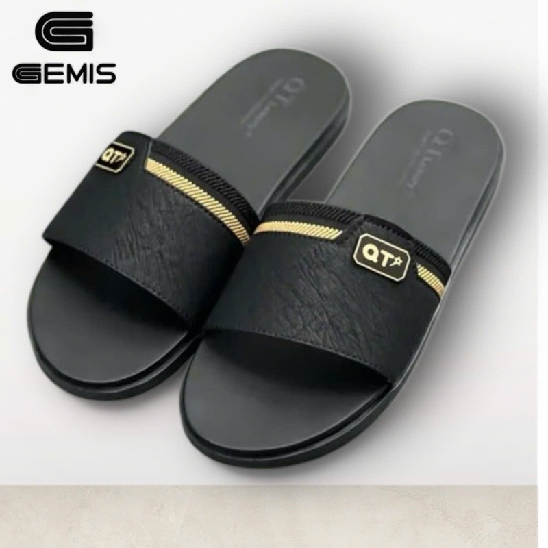 Ảnh Dép Da Nam Quai Ngang Đế Cao Su Chống Trơn Trượt  4 Màu Luxuly DéP Slipper 1