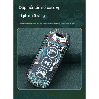 Bao Da Tặng Kèm Móc Khoá Vỏ Bọc Bảo Vệ Chìa Khoá Thông Minh Cao Cấp 2 Nút- 3 Nút Honda 2017-2025. libihouse