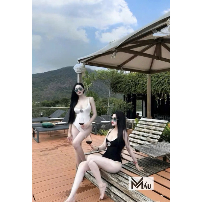 Áo body suits phối viền hoa ngực mix đồ xinh xỉu sẵn hàng