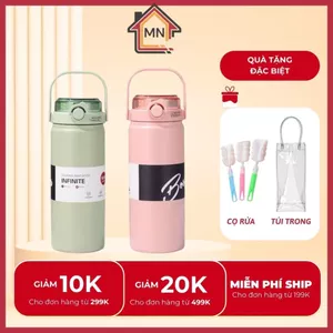 Bình nước giữ nhiệt BOSS thể tích 800ml/1000ml/1200ML có ống hút,chống tràn tốt giữ lạnh nóng lên đến 12H