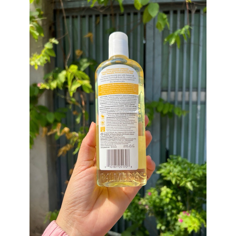 [Có sẵn] DẦU DƯỠNG THỂ BODY Palmer's Shea Butter Formula with Vitamin E – Raw Shea