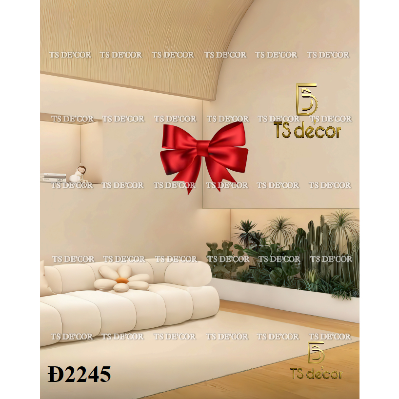Phông nền livestream chụp hình 3D/5D cao cấp mẫu nơ trendy trang trí studio, chụp lookbook