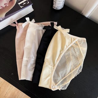 Quần Lót Cotton Viền Phối Ren Đính Nơ Ngọc Tiểu Thư Xinh Xắn, Quần Chip Mềm Thoáng Mát Co Giãn Tốt King Shop L-8836