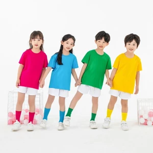 Combo Quần Trắng + Áo Thun Nhiều Màu Sắc + Vớ/Tất Đồng Phục Đi Chơi,Teambuilding, Hội Nhóm Cho Bé trẻ Em