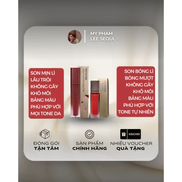 [MẪU MỚI/ HÀNG CHÍNH HÃNG] CHÍNH HÃNG MẪU MỚI] Son Kem Lì PHYTOTREE TWENTY FOUR HOUR VELVET TINT/ GLOSSY LIP TINT 24h