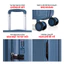 2 Vali Kéo MIA Du Lịch Larita ROTA - Size 20/24/28, Nhựa PP Hạn Chế Bể Vỡ, Khoá TSA Bảo Mật Cao