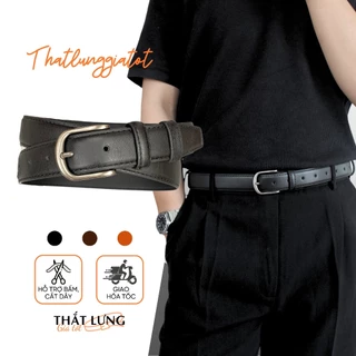 Thắt lưng nam nữ bản nhỏ Ulzzang phong cách Hàn Quốc bản da 2.8cm TL138 - Thắt Lưng Giá Tốt