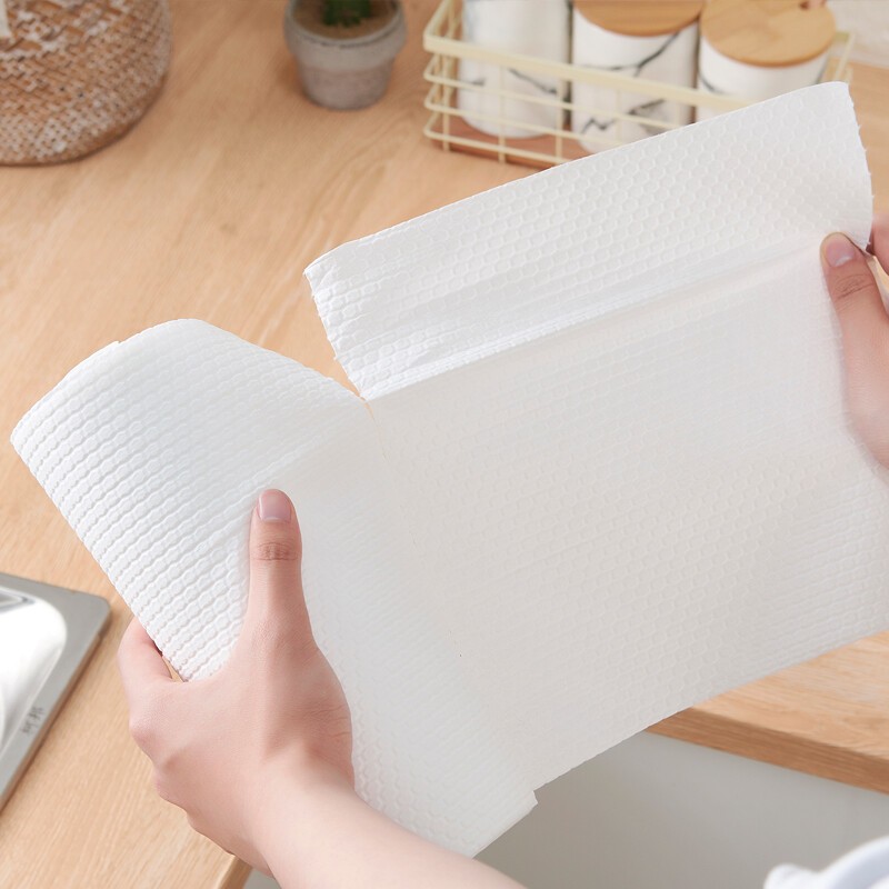 50 Khăn Giấy Vải Lau Đa Năng, Khăn Lau Bếp, Siêu Thấm Hút Có Thể Tái Sử Dụng