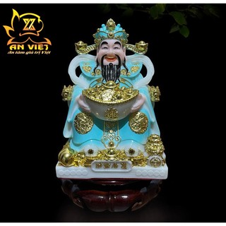 Tượng Thần Tài Phát - Tượng Thần Tiền Phú Quý [Hợp Mệnh Thủy] - Cao 20cm - TT2501
