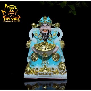 Tượng Thần Tài Phát - Tượng Thần Tiền Phú Quý [Hợp Mệnh Thủy] - Cao 20cm - TT2501