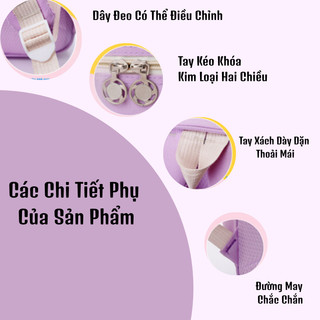 Balo Tiểu Học In Hình Kuromi Cho Bé - Balo Học Sinh Chống Gù 3D Nổi Chất Liệu Chống Thấm Nước chất Liệu An Toàn Cho Bé