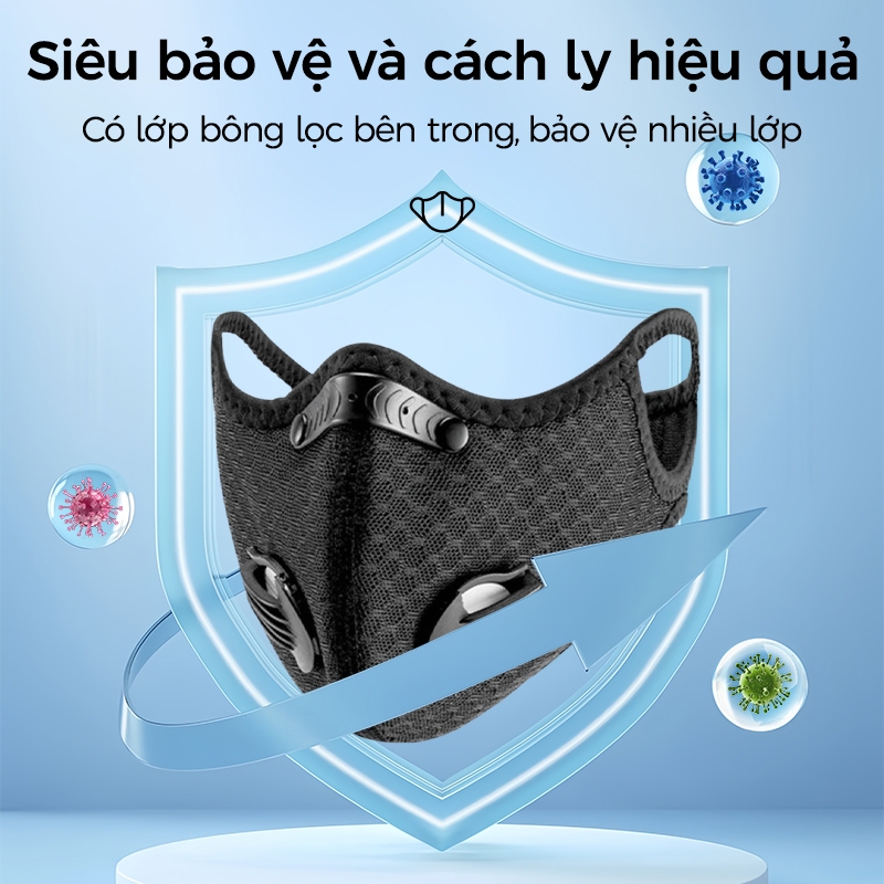 Mặt nạ bảo vệ xe máy, chống giọt bắn, chống tia UV, có van thở, chống bụi và chống sương mù, kính bảo hộ có thể tháo rời