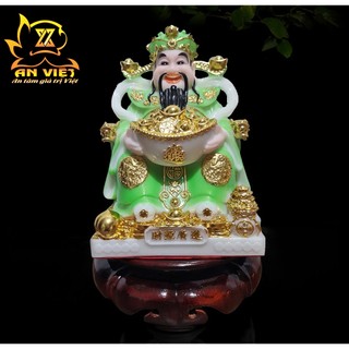 Tượng Thần Tài Phát - Tượng Thần Tiền Phú Quý [Hợp Mệnh Mộc] - Cao 20cm - TT2505