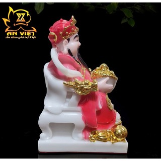 Tượng Thần Tài Phát - Tượng Thần Tiền Phú Quý [Hợp Mệnh Hỏa] - Cao 20cm - TT2506