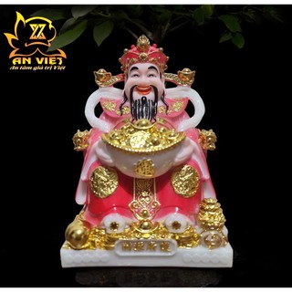 Tượng Thần Tài Phát - Tượng Thần Tiền Phú Quý [Hợp Mệnh Hỏa] - Cao 20cm - TT2506