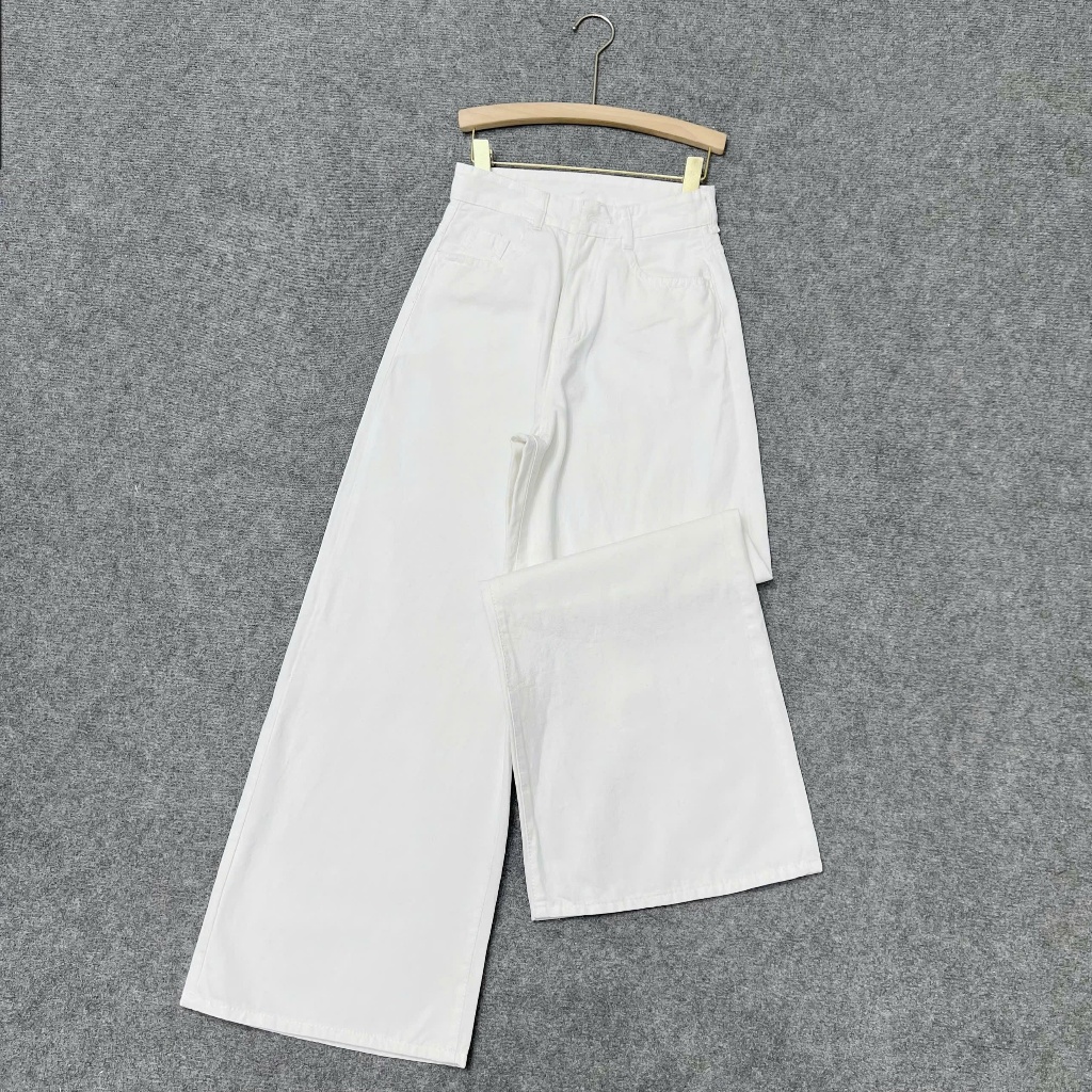 Quần Suông Jean Nữ Phom Bigsize,Quần Ống Rộng Phong Cách Năng Động Màu Basic Dễ Phối Đồ Q548