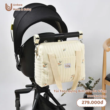 Túi bỉm sữa cho Mẹ Unbee phong cách Hàn Quốc 32x26x11cm - túi xách bỉm sữa chống thấm nước