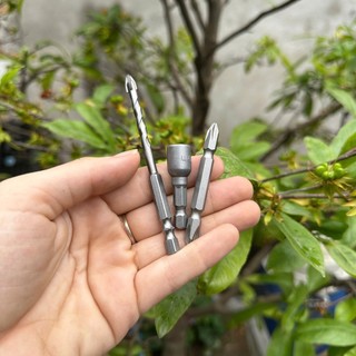 Bộ phụ kiện 3 món đa năng dành cho máy khoan pin, máy siết bulong