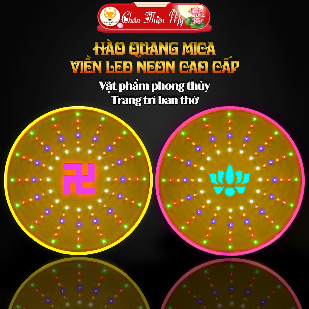 Hào Quang Mica Viền Led Neon Cao Cấp CHÂN THIỆN MỸ, Đèn Hào Quang Trang ...