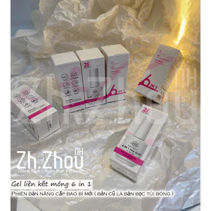 GEl 6 in 1 , gel úp móng, Glue gel for nail tip- gắn móng úp, nối đắp, cm, loang
