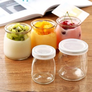 Combo 12 Hũ sữa chua thủy tinh truyền thống 100ml 120ml