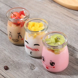 Combo 12 Hũ sữa chua thủy tinh truyền thống 100ml 120ml
