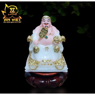 Bộ Tượng Thần Tài - Thổ Địa Phú Quý [Hợp Mệnh KIM] - Cao 15cm - TD2501 - Nội Thất An Việt