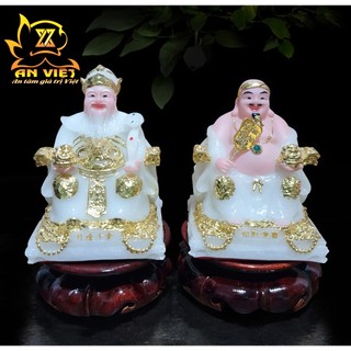Bộ Tượng Thần Tài - Thổ Địa Phú Quý [Hợp Mệnh KIM] - Cao 15cm - TD2501 - Nội Thất An Việt