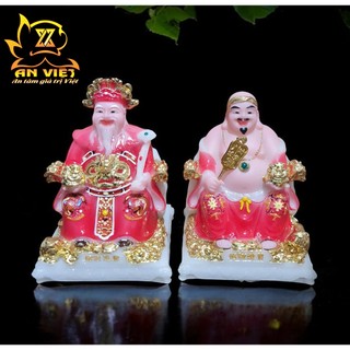 Bộ Tượng Thần Tài - Thổ Địa Phú Quý [Hợp Mệnh HỎA] - Cao 15cm - TD2502 - Nội Thất An Việt