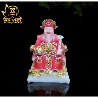 Bộ Tượng Thần Tài - Thổ Địa Phú Quý [Hợp Mệnh HỎA] - Cao 15cm - TD2502 - Nội Thất An Việt