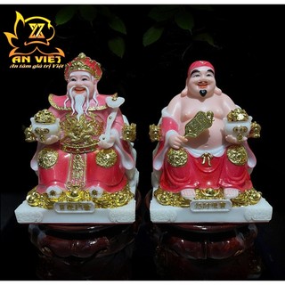 Bộ Tượng Thần Tài - Thổ Địa Phú Quý [Hợp Mệnh HỎA] - Cao 20cm - TD2511 - Nội Thất An Việt